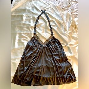 Dark grey halter top